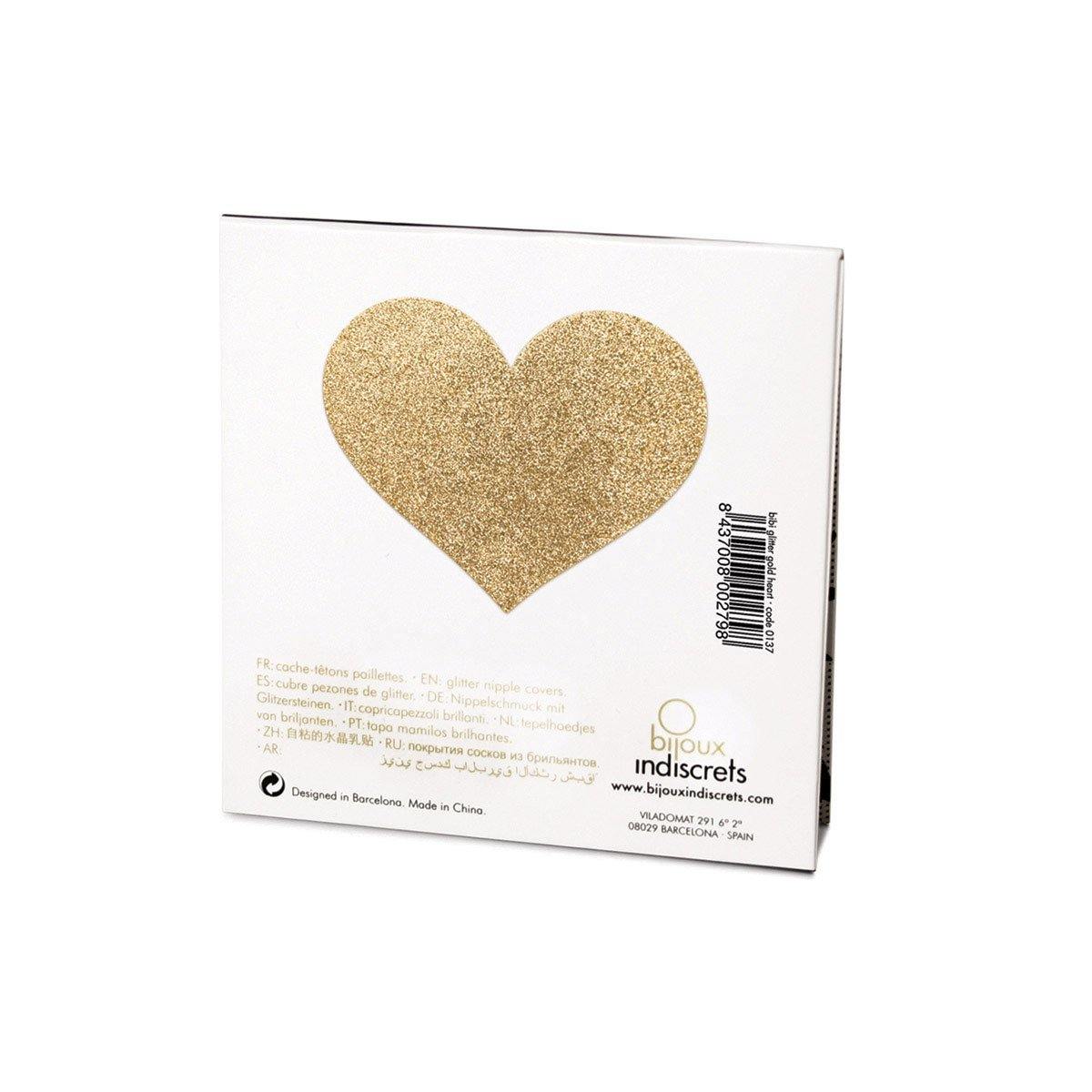 Bijoux Indiscrets Flash Pastie - Heart Gold [57609]