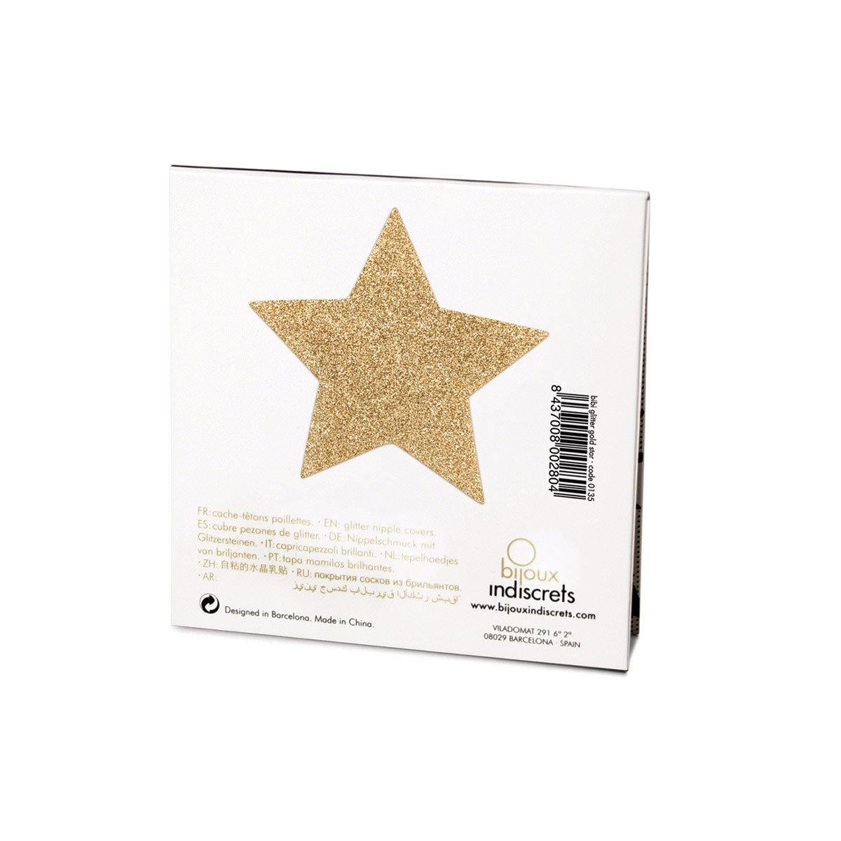 Bijoux Indiscrets Flash Pastie - Star Gold [57611]