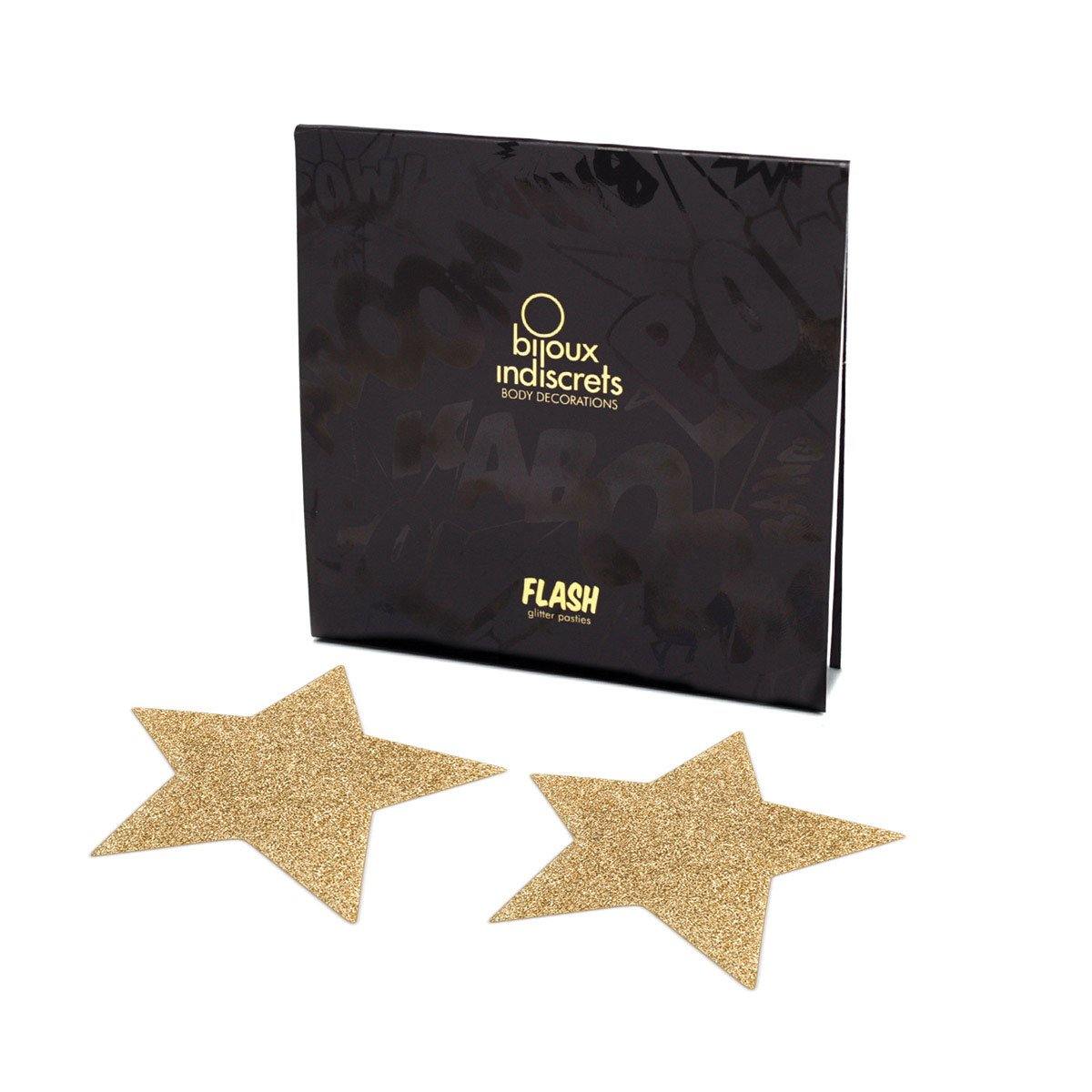 Bijoux Indiscrets Flash Pastie - Star Gold [57611]