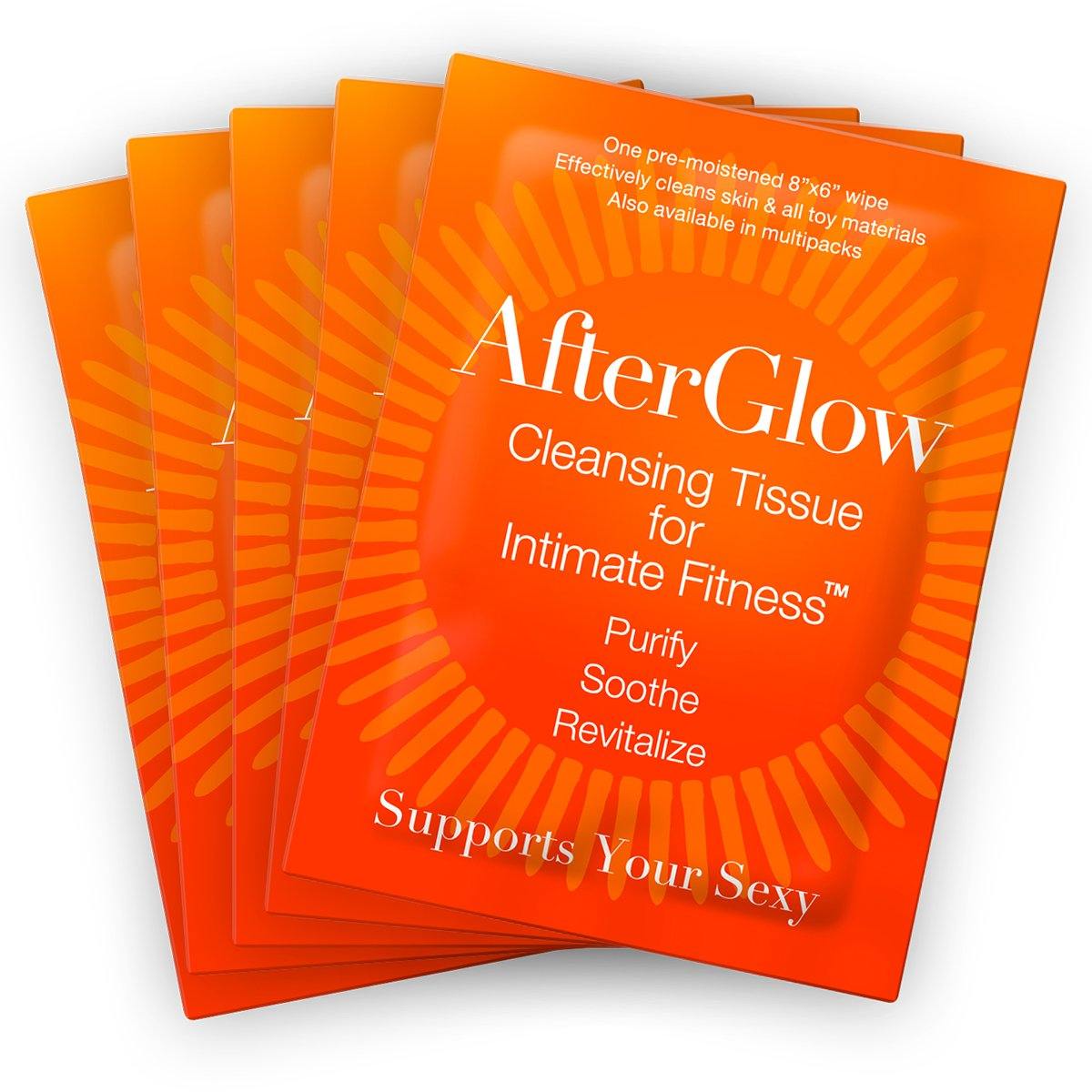 Afterglow Cleansing Tissues for Intimate Fitness - Singles 50/bag [827]