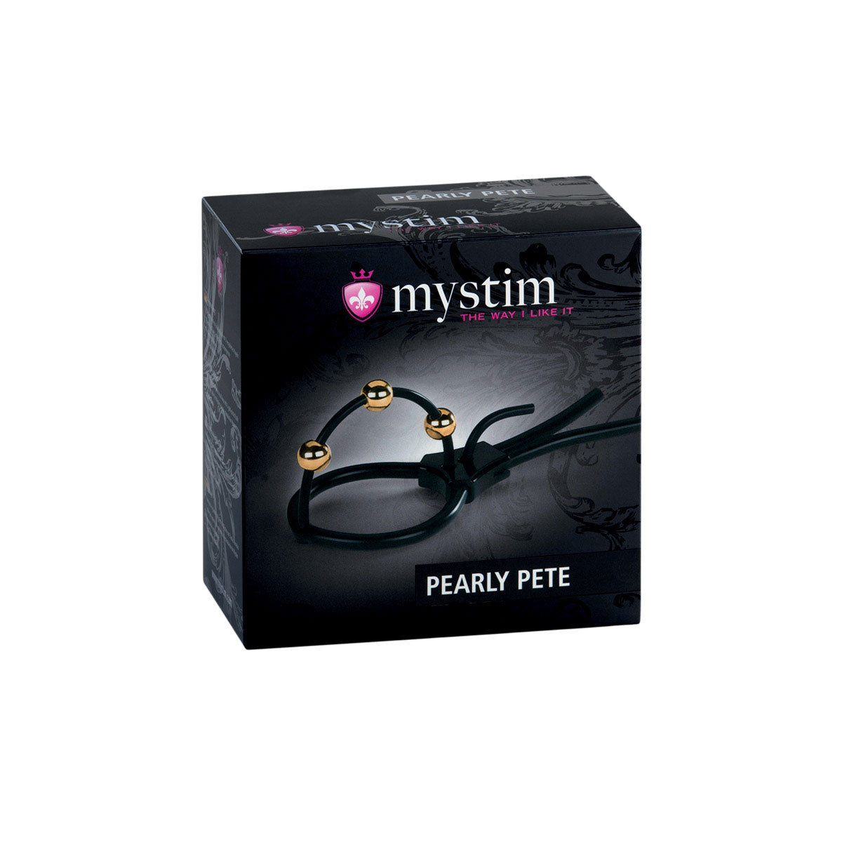Mystim Pearly Pete - Corona Strap with Golden Balls [A00422]