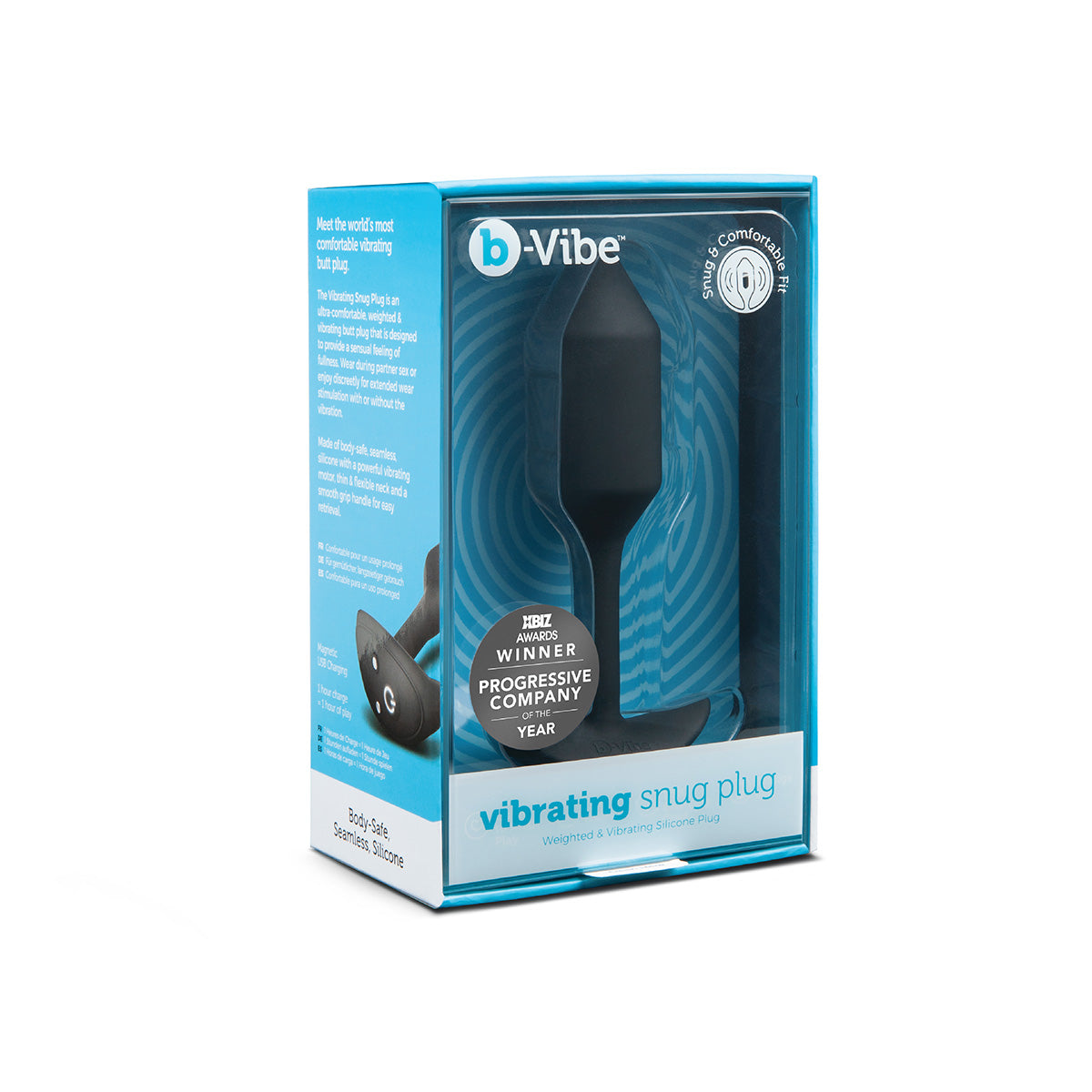 Snug Plug Vibrating Medium - Black lickerish-love Snug Plug Vibrating Medium - Black lickerish-love