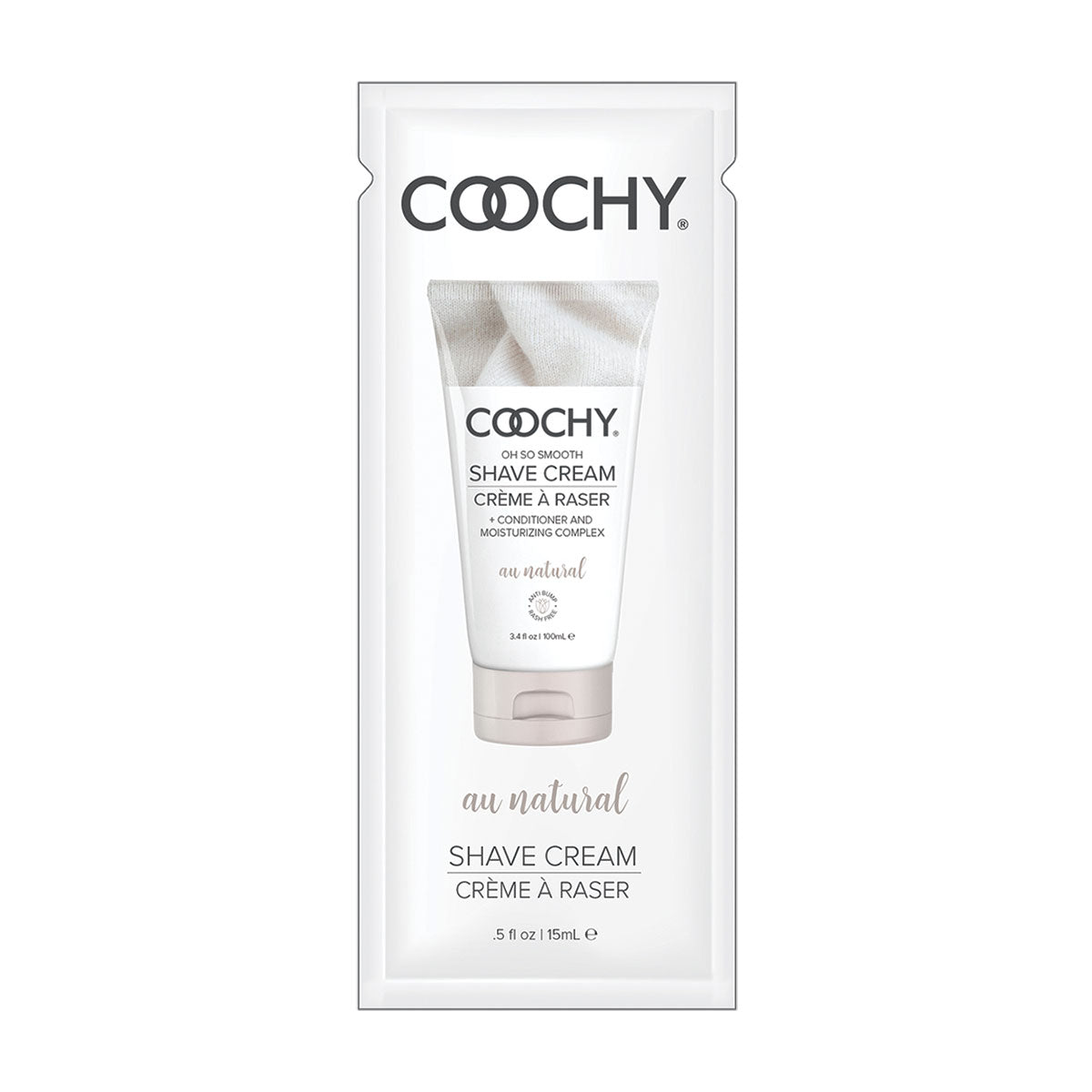 Coochy Shave Cream 15ml. 24pc. Display - Au Natural [A01805]