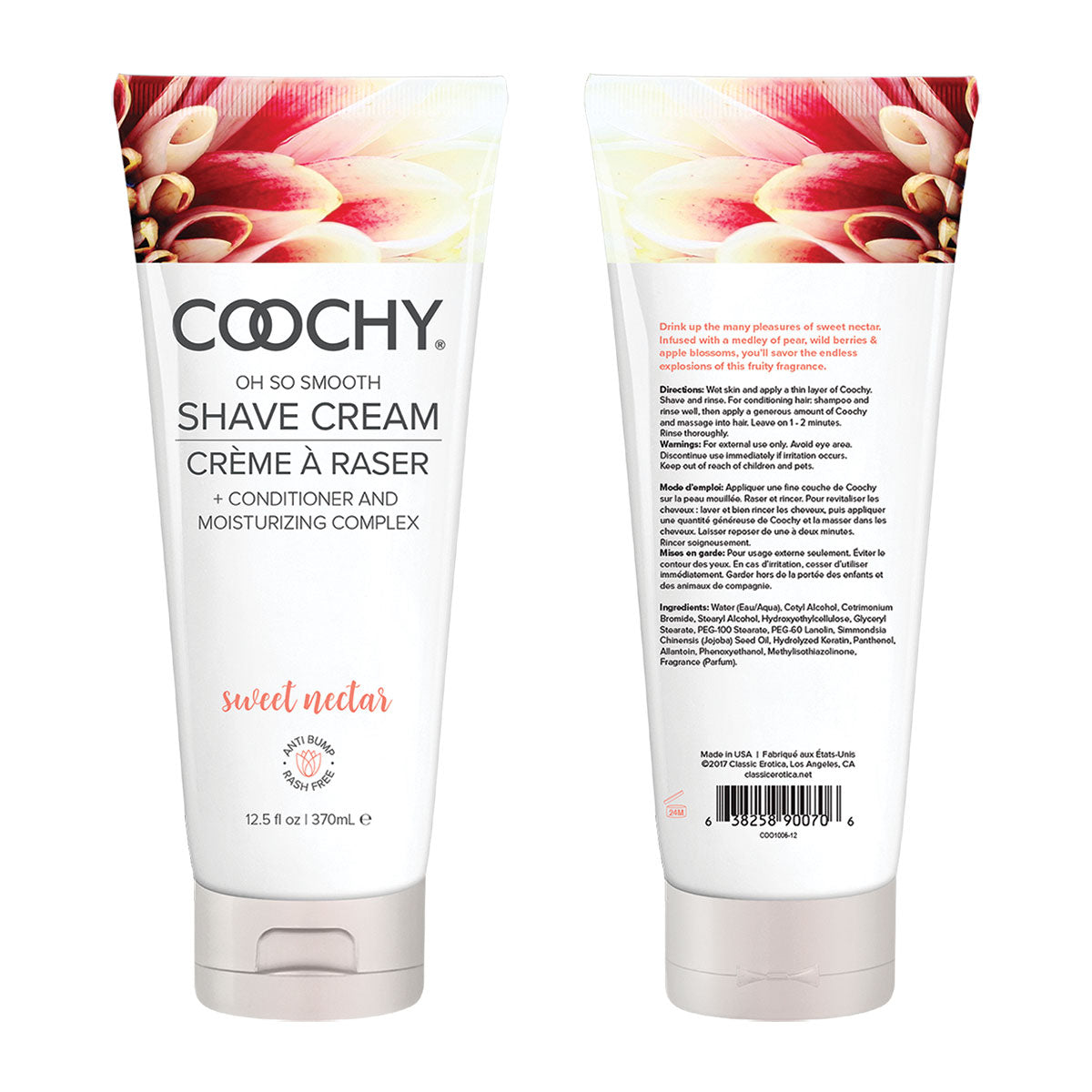 Coochy Shave Cream 12.5oz - Sweet Nectar [A01828]
