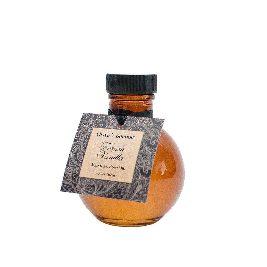 Olivia's Boudoir Massage Oil 4oz. - French Vanilla [A04700]